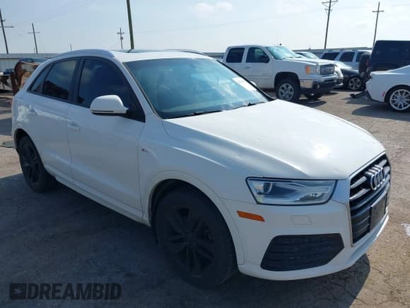 ✅ 2018 Audi Q3 Premium • VIN: WA1BCCFSXJR026705 • Lot: 42738936. Listed on IAAI with 82,440 mi. Free auction sales archive from the USA and detailed vehicle history report at DreamBid. Image 1.