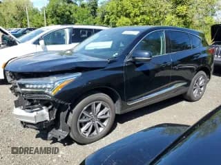 ✅ 2021 Acura RDX Technology • VIN: 5J8TC2H57ML016394 • Лот: 91892035. Опубликован ранее на Copart с пробегом 40 563 миль. Бесплатный доступ к архиву аукционных продаж из США и подробный отчёт об истории автомобиля на DreamBid. Изображение 1.