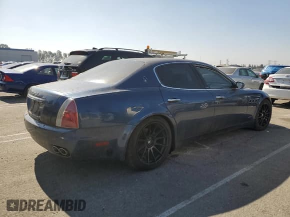 ✅ 2006 Maserati Quattroporte • VIN: ZAMCE39A860025163 • Лот: 66758055. Опубликован ранее на Copart с пробегом Не указан. Бесплатный доступ к архиву аукционных продаж из США и подробный отчёт об истории автомобиля на DreamBid. Изображение 3.