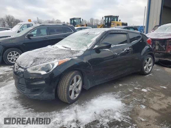 ✅ 2013 Hyundai Veloster w/Black Int • VIN: KMHTC6AD6DU087342 • Lot: 87000014. Listed on Copart with 121,700 mi. Free auction sales archive from the USA and detailed vehicle history report at DreamBid. Image 1.