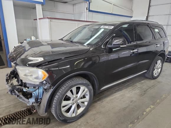 ✅ 2013 Dodge Durango Crew • VIN: 1C4RDJDGXDC672239 • Lot: 59227905. Listed on Copart with 167,982 mi. Free auction sales archive from the USA and detailed vehicle history report at DreamBid. Image 1.