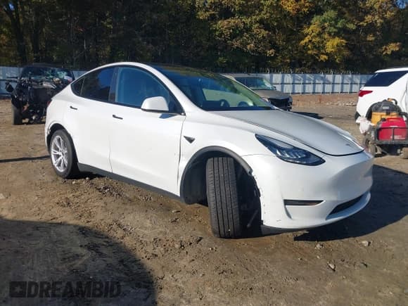 ✅ 2021 Tesla Model Y Standard Range • VIN: 5YJYGDED4MF109604 • Lot: 43591888. Listed on IAAI with 61,086 mi. Free auction sales archive from the USA and detailed vehicle history report at DreamBid. Image 6.