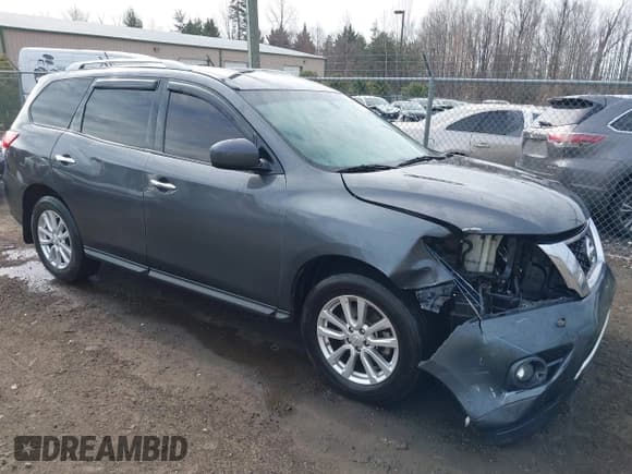 ✅ 2014 Nissan Pathfinder SV • VIN: 5N1AR2MM3EC712717 • Lot: 41698690. Listed on IAAI with 119,936 mi. Free auction sales archive from the USA and detailed vehicle history report at DreamBid. Image 1.