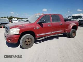 2008 Dodge 3500 Laramie with VIN 3D7MX49A98G207273, listed as a Copart auction lot 72765283 with 239,656 mi miles and Salvage title. Bid and sale history available at DreamBid. Image 1.