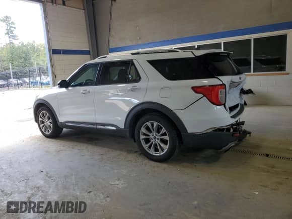 2021 Ford Explorer Limited with VIN 1FMSK8FH0MGB36202, listed as a Copart auction lot 85154415 with 107,956 mi miles and Salvage title. Bid and sale history available at DreamBid. Image 2.