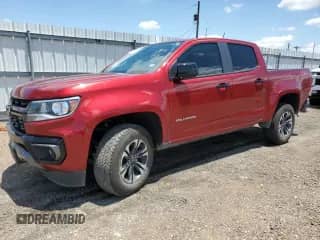 2022 Chevrolet Colorado 2WD Z71 z VIN 1GCGSDEN1N1106981, wystawiony jako Copart lot #55158365 z przebiegiem 25 456 mil mil oraz Szkoda całkowita • Salvage title. Historia ofert i sprzedaży dostępna na DreamBid. Obrazek 1.