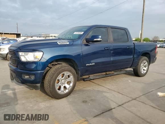 2019 Ram 1500 Big Horn с VIN 1C6SRFFT8KN799834, выставлен на аукционе Copart как лот 51245355 с пробегом 59 589 миль миль и Чистый • Clean title. История ставок и продаж доступна на DreamBid. Изображение 1.