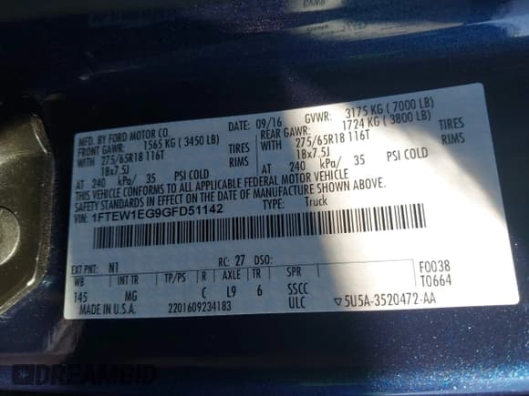 ✅ 2016 Ford F-150 XLT • VIN: 1FTEW1EG9GFD51142 • Lot: 43043817. Wystawiony na IAAI z przebiegiem 90 614 mil. Bezpłatny archiwum sprzedaży aukcyjnych z USA i szczegółowy raport historii pojazdu na DreamBid. Zdjęcie 9.