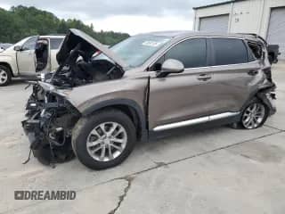 2019 Hyundai Santa Fe SE with VIN 5NMS23AD5KH035559, listed as a Copart auction lot 69690105 with Not provided miles and Salvage title. Bid and sale history available at DreamBid. Image 1.