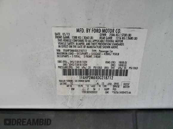 ✅ 2013 Ford Police Interceptor • VIN: 1FAHP2MK4DG218712 • Lot: 84903584. Listed on Copart with 194,520 mi. Free auction sales archive from the USA and detailed vehicle history report at DreamBid. Image 12.