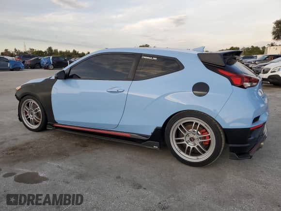 2020 Hyundai Veloster z VIN KMHT36AH7LU003899, wystawiony jako Copart lot #75538504 z przebiegiem 53 755 mil mil oraz Szkoda całkowita • Salvage title. Historia ofert i sprzedaży dostępna na DreamBid. Obrazek 2.