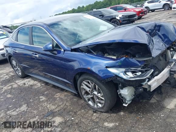 2020 Hyundai Sonata SEL z VIN 5NPEF4JA9LH054987, wystawiony jako IAAI lot #42982048 z przebiegiem 76 550 mil mil oraz . Historia ofert i sprzedaży dostępna na DreamBid. Obrazek 1.