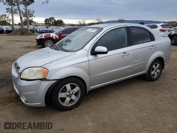 2007 Chevrolet Aveo LT z VIN KL1TG56627B184316, wystawiony jako Copart lot #81376014 z przebiegiem 211 924 mil mil oraz Szkoda całkowita • Salvage title. Historia ofert i sprzedaży dostępna na DreamBid. Obrazek 1.