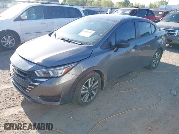 ✅ 2024 Nissan Versa S • VIN: 3N1CN8DV2RL910111 • Lot: 42028037. Listed on IAAI with 12,848 mi. Free auction sales archive from the USA and detailed vehicle history report at DreamBid. Image 2.