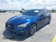 ✅ 2019 Infiniti Q50 Red Sport 400 • VIN: JN1FV7AP7KM760070 • Lot: 42199415. Listed on IAAI with 79,528 mi. Free auction sales archive from the USA and detailed vehicle history report at DreamBid. Image 6.