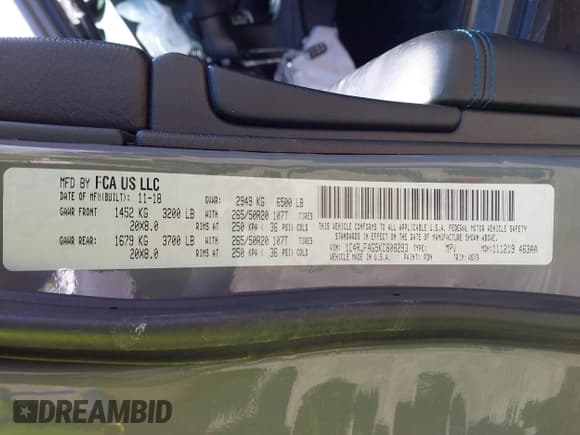 ✅ 2019 Jeep Grand Cherokee Upland • VIN: 1C4RJFAG5KC608293 • Lot: 41989929. Listed on IAAI with 129,229 mi. Free auction sales archive from the USA and detailed vehicle history report at DreamBid. Image 9.