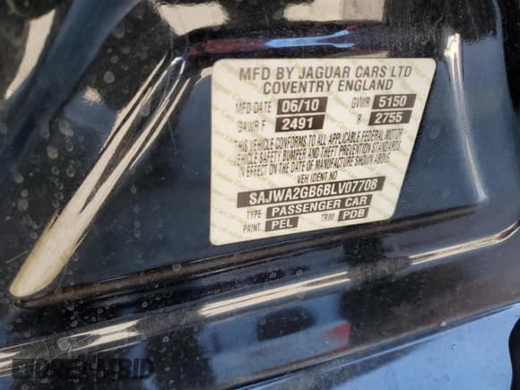 ✅ 2011 Jaguar XJ XJL • VIN: SAJWA2GB6BLV07708 • Lot: 85764155. Wystawiony na Copart z przebiegiem 106 158 mil. Bezpłatny archiwum sprzedaży aukcyjnych z USA i szczegółowy raport historii pojazdu na DreamBid. Zdjęcie 13.