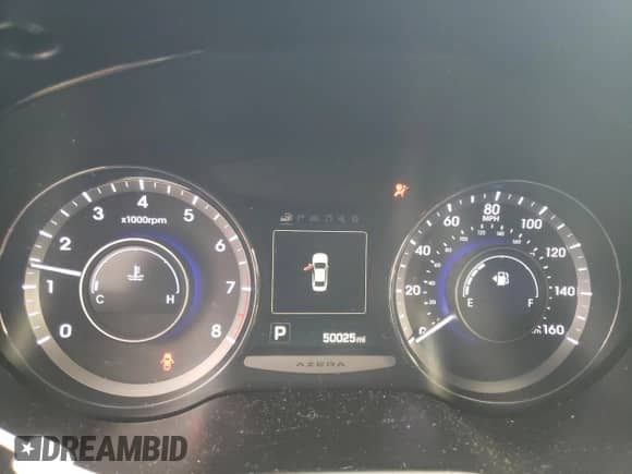 2017 Hyundai Azera Limited with VIN KMHFH4JG1HA589566, listed as a Copart auction lot 77469164 with 50,025 mi miles and Salvage title. Bid and sale history available at DreamBid. Image 9.