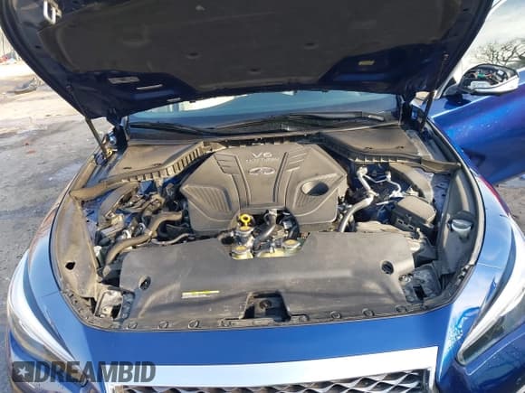 ✅ 2020 Infiniti Q50 Red Sport 400 • VIN: JN1FV7AR8LM660255 • Lot: 41692654. Listed on IAAI with 64,773 mi. Free auction sales archive from the USA and detailed vehicle history report at DreamBid. Image 10.