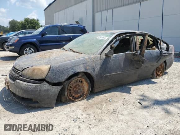 2005 Chevrolet Malibu z VIN 1G1ZS52F15F110424, wystawiony jako Copart lot #78647474 z przebiegiem Nie podano mil oraz Nie do naprawy • Non repairable. Historia ofert i sprzedaży dostępna na DreamBid. Obrazek 1.