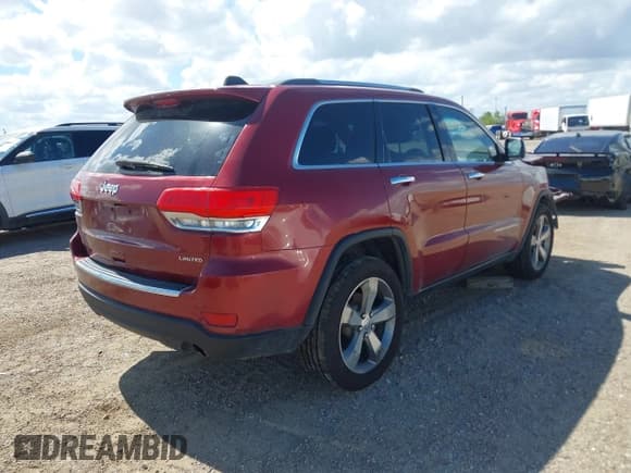 ✅ 2014 Jeep Grand Cherokee Limited • VIN: 1C4RJEBG9EC574226 • Лот: 43475860. Опубликован ранее на IAAI с пробегом 155 446 миль. Бесплатный доступ к архиву аукционных продаж из США и подробный отчёт об истории автомобиля на DreamBid. Изображение 4.