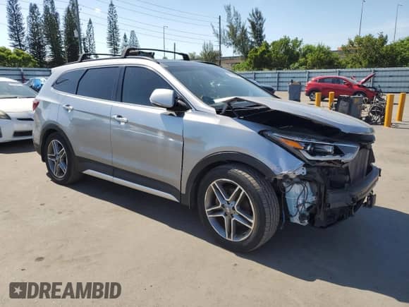 2018 Hyundai Santa Fe SE Ultimate z VIN KM8SR4HF1JU284341, wystawiony jako Copart lot #57843885 z przebiegiem 63 164 mil mil oraz Szkoda całkowita • Salvage title. Historia ofert i sprzedaży dostępna na DreamBid. Obrazek 4.