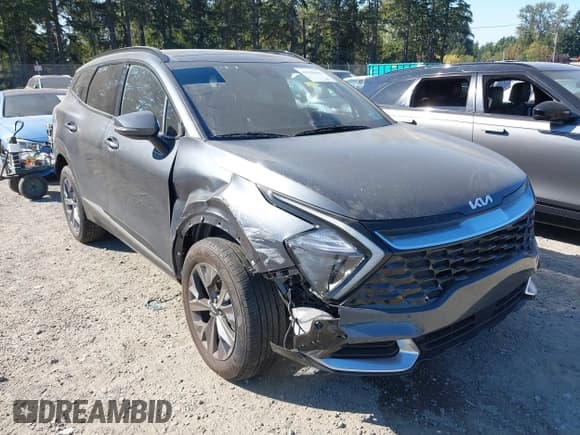 ✅ 2023 Kia Sportage SX • VIN: 5XYK4CAF1PG116507 • Lot: 43230444. Wystawiony na IAAI z przebiegiem 25 148 mil. Bezpłatny archiwum sprzedaży aukcyjnych z USA i szczegółowy raport historii pojazdu na DreamBid. Zdjęcie 1.