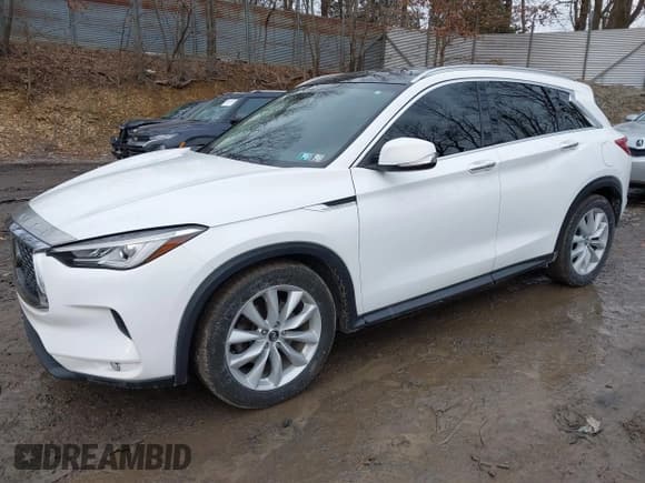 ✅ 2019 Infiniti QX50 Luxe • VIN: 3PCAJ5M3XKF122632 • Lot: 41649378. Listed on IAAI with 80,156 mi. Free auction sales archive from the USA and detailed vehicle history report at DreamBid. Image 2.