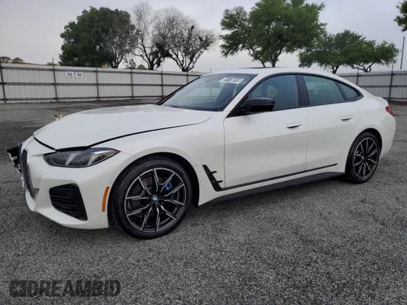 ✅ 2025 BMW 4 Series 430i • VIN: WBA23FB07SFT93007 • Lot: 51176915. Listed on Copart with 10,501 mi. Free auction sales archive from the USA and detailed vehicle history report at DreamBid. Image 1.