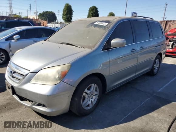 ✅ 2006 Honda Odyssey EX-L • VIN: 5FNRL38686B072521 • Lot: 87308845. Listed on Copart with 150,866 mi. Free auction sales archive from the USA and detailed vehicle history report at DreamBid. Image 1.