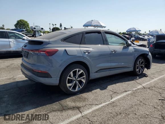 ✅ 2023 Audi Q4 e-tron Sportback Premium Plus • VIN: WA132BFZ3PP069365 • Lot: 65653965. Listed on Copart with Not provided. Free auction sales archive from the USA and detailed vehicle history report at DreamBid. Image 3.