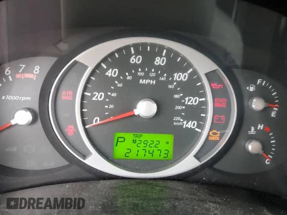 2007 Hyundai Tucson GLS z VIN KM8JM12B87U646804, wystawiony jako Copart lot #78984824 z przebiegiem 217 473 mil mil oraz Szkoda całkowita • Salvage title. Historia ofert i sprzedaży dostępna na DreamBid. Obrazek 9.