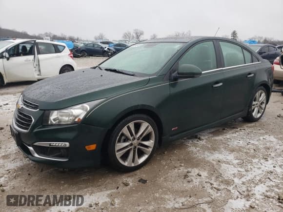 ✅ 2015 Chevrolet Cruze LTZ • VIN: 1G1PG5SB5F7123842 • Lot: 36892013. Listed on Copart with 54,920 mi. Free auction sales archive from the USA and detailed vehicle history report at DreamBid. Image 1.