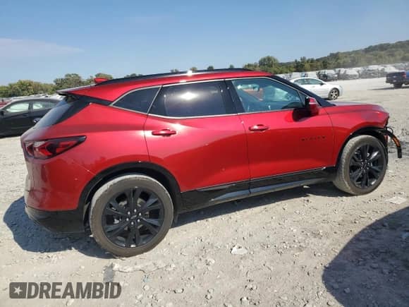 2022 Chevrolet Blazer RS z VIN 3GNKBKRS2NS153750, wystawiony jako Copart lot #86630865 z przebiegiem 30 336 mil mil oraz Szkoda całkowita • Salvage title. Historia ofert i sprzedaży dostępna na DreamBid. Obrazek 3.