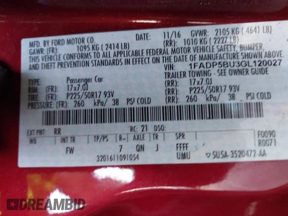 ✅ 2016 Ford C-Max SEL • VIN: 1FADP5BU3GL120027 • Lot: 43367055. Wystawiony na IAAI z przebiegiem 93 484 mil. Bezpłatny archiwum sprzedaży aukcyjnych z USA i szczegółowy raport historii pojazdu na DreamBid. Zdjęcie 9.