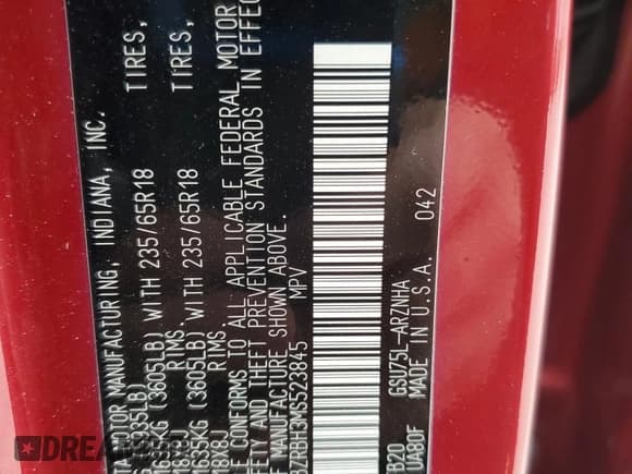 ✅ 2021 Toyota Highlander LE • VIN: 5TDBZRBH3MS523845 • Лот: 90050245. Опубликован ранее на Copart с пробегом 49 425 миль. Бесплатный доступ к архиву аукционных продаж из США и подробный отчёт об истории автомобиля на DreamBid. Изображение 13.