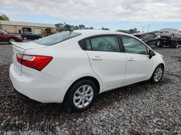 ✅ 2013 Kia Rio LX • VIN: KNADM4A39D6241206 • Lot: 69783215. Listed on Copart with 73,107 mi. Free auction sales archive from the USA and detailed vehicle history report at DreamBid. Image 3.