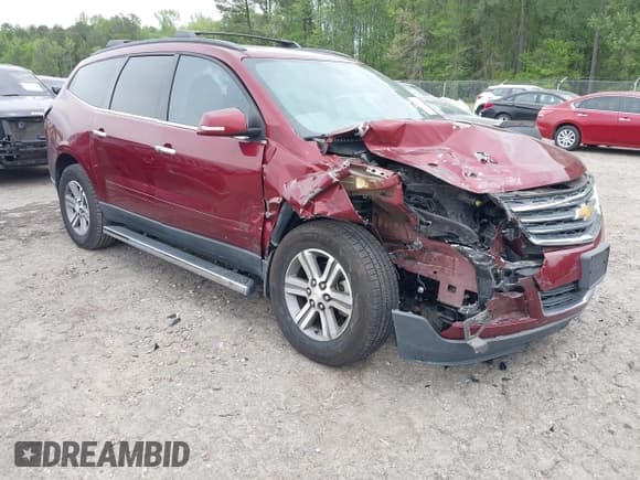 ✅ 2015 Chevrolet Traverse LT • VIN: 1GNKRHKD6FJ234568 • Lot: 42042516. Listed on IAAI with 151,436 mi. Free auction sales archive from the USA and detailed vehicle history report at DreamBid. Image 1.