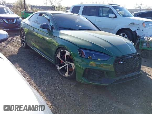 ✅ 2018 Audi RS 5 • VIN: WUAPWAF52JA904243 • Lot: 41991496. Listed on IAAI with 57,563 mi. Free auction sales archive from the USA and detailed vehicle history report at DreamBid. Image 1.