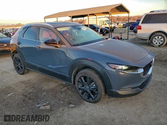 ✅ 2023 Mazda CX-30 S Carbon Edition • VIN: 3MVDMBCM3PM578809 • Lot: 95760875. Listed on Copart with 28,054 mi. Free auction sales archive from the USA and detailed vehicle history report at DreamBid. Image 4.