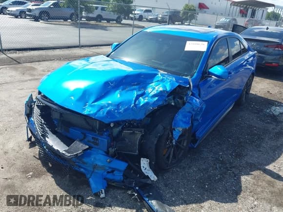 ✅ 2024 Cadillac CT4-V Blackwing • VIN: 1G6D75RP8R0410118 • Lot: 42880636. Listed on IAAI with 27,651 mi. Free auction sales archive from the USA and detailed vehicle history report at DreamBid. Image 2.