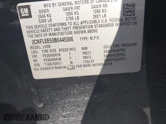 ✅ 2011 Chevrolet Equinox 1LT • VIN: 2CNFLEE50B6445086 • Лот: 43225949. Опубликован ранее на IAAI с пробегом 150 202 миль. Бесплатный доступ к архиву аукционных продаж из США и подробный отчёт об истории автомобиля на DreamBid. Изображение 9.