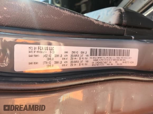 ✅ 2020 Dodge Durango SXT • VIN: 1C4RDHAG9LC146017 • Lot: 69423525. Wystawiony na Copart z przebiegiem Nie podano. Bezpłatny archiwum sprzedaży aukcyjnych z USA i szczegółowy raport historii pojazdu na DreamBid. Zdjęcie 14.