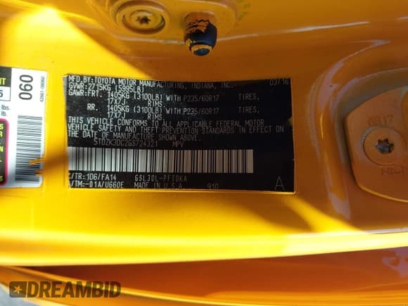 ✅ 2016 Toyota Sienna L • VIN: 5TDZK3DC2GS724321 • Lot: 43773404. Listed on IAAI with 264,851 mi. Free auction sales archive from the USA and detailed vehicle history report at DreamBid. Image 9.