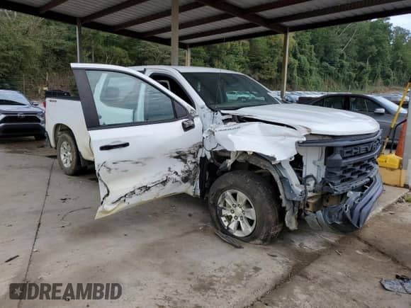 2022 Chevrolet Silverado 1500 Work Truck with VIN 1GCPDAEK5NZ622423, listed as a Copart auction lot 70894445 with Not provided miles and Salvage title. Bid and sale history available at DreamBid. Image 4.
