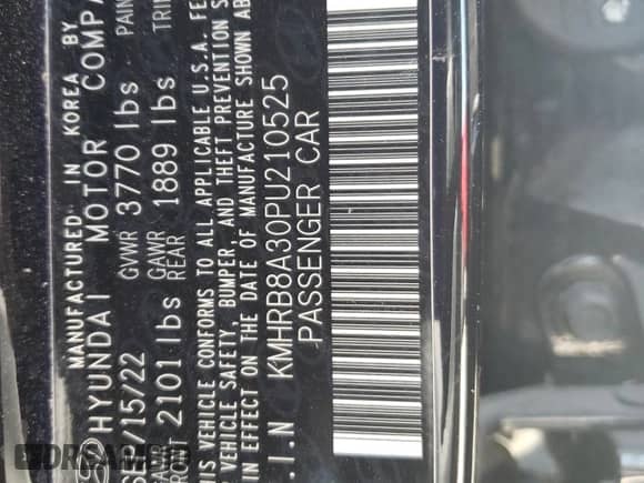 2023 Hyundai Venue SE z VIN KMHRB8A30PU210525, wystawiony jako Copart lot #67167774 z przebiegiem 29 004 mil mil oraz Szkoda całkowita • Salvage title. Historia ofert i sprzedaży dostępna na DreamBid. Obrazek 13.