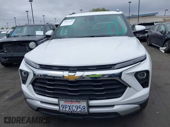 2024 Chevrolet TrailBlazer LT с VIN KL79MRSL7RB067698, выставлен на аукционе IAAI как лот 43323249 с пробегом 13 037 миль миль и . История ставок и продаж доступна на DreamBid. Изображение 12.