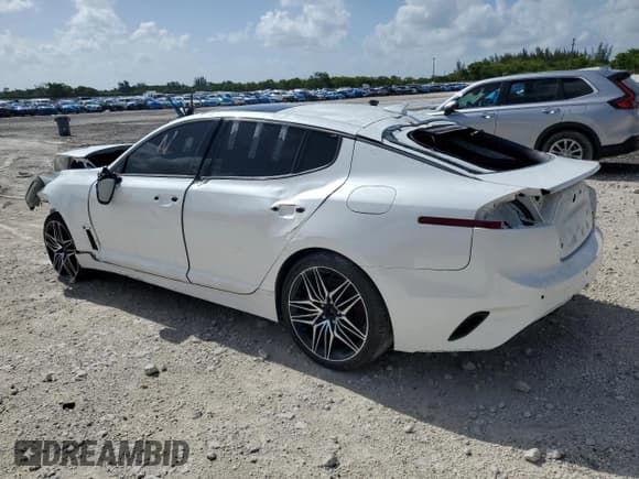 ✅ 2023 Kia Stinger GT2 • VIN: KNAE55LC2P6134667 • Лот: 60465765. Опубликован ранее на Copart с пробегом Не указан. Бесплатный доступ к архиву аукционных продаж из США и подробный отчёт об истории автомобиля на DreamBid. Изображение 2.