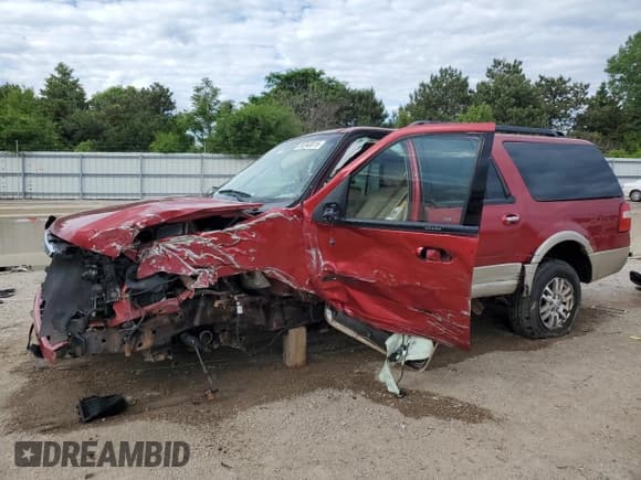 ✅ 2008 Ford Expedition Max Eddie Bauer • VIN: 1FMFK18528LA74701 • Лот: 58743015. Опубликован ранее на Copart с пробегом 201 877 миль. Бесплатный доступ к архиву аукционных продаж из США и подробный отчёт об истории автомобиля на DreamBid. Изображение 1.