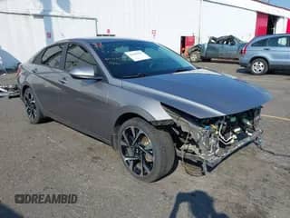 2023 Hyundai Elantra Blue with VIN KMHLM4AJ8PU044925, listed as a IAAI auction lot 43164954 with 141,748 mi miles and . Bid and sale history available at DreamBid. Image 1.